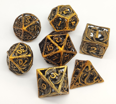 تاس چند وجهی DND بادوام با دست ریختن، تاس RPG دقیق مقاوم در برابر سایش