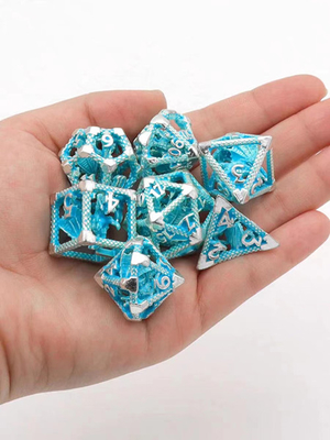 Night Light Dice Luxury 7 Pcs set Custom DND Polyhedral led درخشان