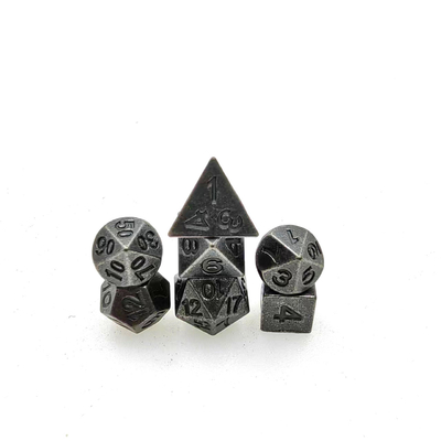 GST مینی PRG Dice Polyhedral RPG کوچک رول فلزی سفارشی برای DND