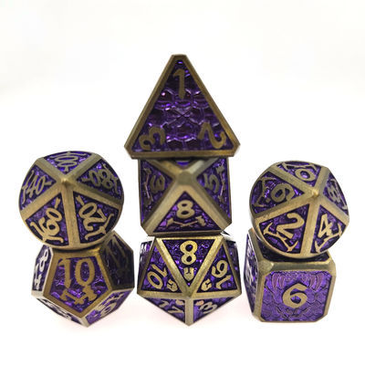 Mini RPG Dice 7 Piece Tiny Polyhedral Set Magic the collect chip Dice Sets