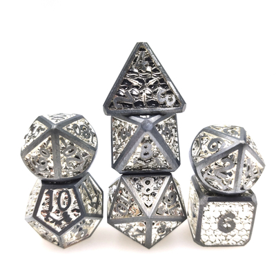 Gemstone Translucent Resin Metal RPG Dice Machine Slot Resin لبه تیز چندوجهی