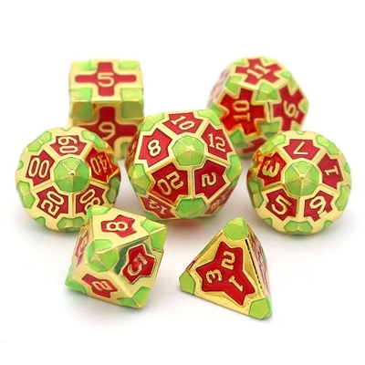 سی ای پریسژن RPG Polyhedron Dice Set OEM مواد غیر سمی و عمده آلیاژ KTV Bar