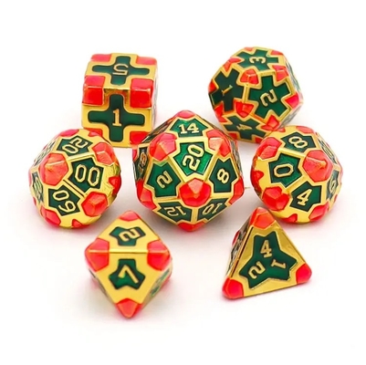سی ای پریسژن RPG Polyhedron Dice Set OEM مواد غیر سمی و عمده آلیاژ KTV Bar