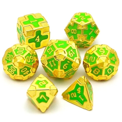 سی ای پریسژن RPG Polyhedron Dice Set OEM مواد غیر سمی و عمده آلیاژ KTV Bar