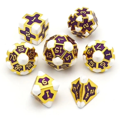 سی ای پریسژن RPG Polyhedron Dice Set OEM مواد غیر سمی و عمده آلیاژ KTV Bar