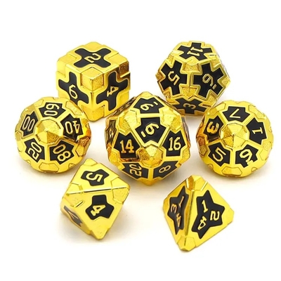 سی ای پریسژن RPG Polyhedron Dice Set OEM مواد غیر سمی و عمده آلیاژ KTV Bar