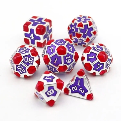 سی ای پریسژن RPG Polyhedron Dice Set OEM مواد غیر سمی و عمده آلیاژ KTV Bar