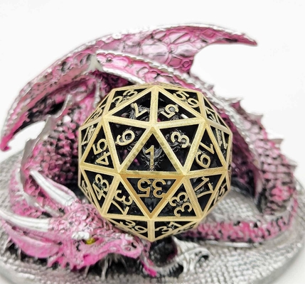 60D Macrobine Zinc Alloy Metal Dice Set بازی دسکتاپ منحصر به فرد DND