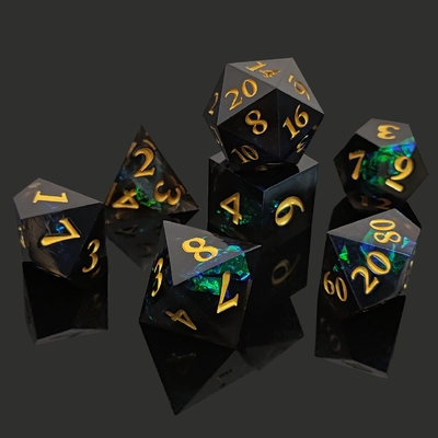 دو رنگ سفارشی DND RPG کید مجموعه D6 D20 7 قالب چندبسته مجموعه