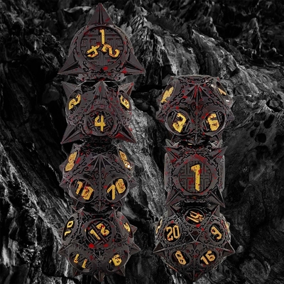 مجموعه اسب های فلزی ستاره خون D8 Dragon And Dungeon