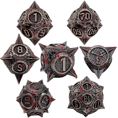 مجموعه اسب های فلزی ستاره خون D8 Dragon And Dungeon