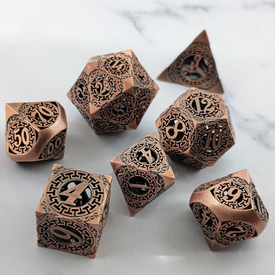 Back To Metal Dice Set Kusalukono Multi Facial COC DND RPG Dice دسته بندی شده توسط: