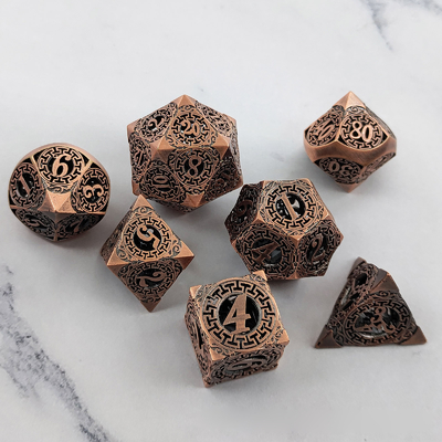 Back To Metal Dice Set Kusalukono Multi Facial COC DND RPG Dice دسته بندی شده توسط: