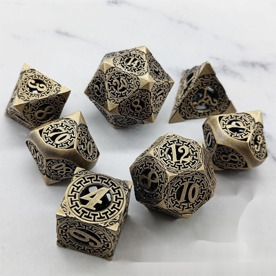 Back To Metal Dice Set Kusalukono Multi Facial COC DND RPG Dice دسته بندی شده توسط: