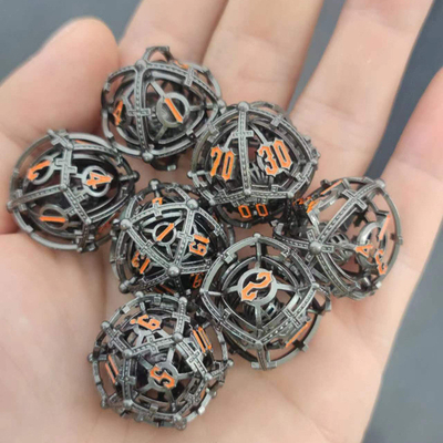 صدا مروارید RPG فلزی سوراخ کید مجموعه DND Cisu 16mm صاف