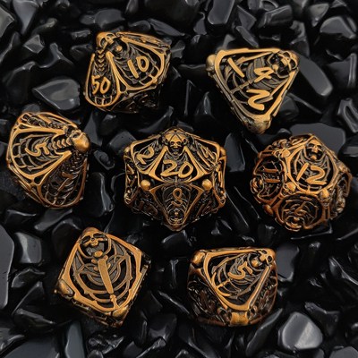 جمجمه فلزی هول کاز مجموعه DND Dungeons And Dragons RPG پولیدرال هول دیجیتال