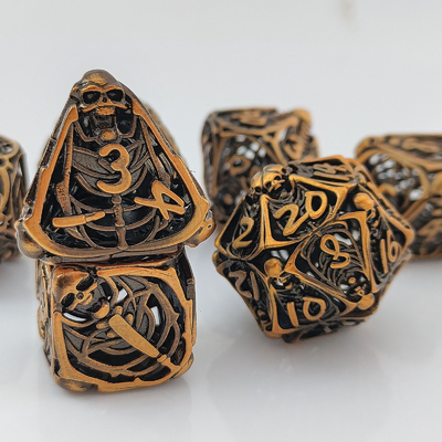 جمجمه فلزی هول کاز مجموعه DND Dungeons And Dragons RPG پولیدرال هول دیجیتال