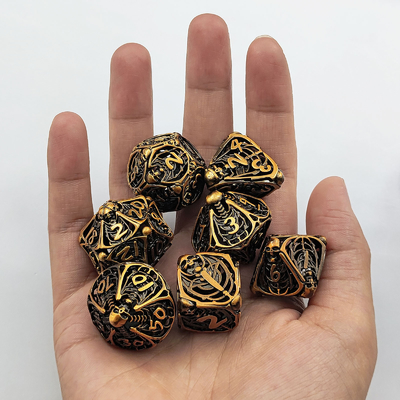 جمجمه فلزی هول کاز مجموعه DND Dungeons And Dragons RPG پولیدرال هول دیجیتال