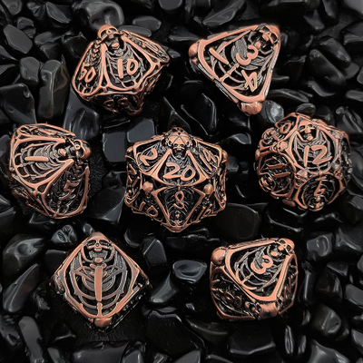 جمجمه فلزی هول کاز مجموعه DND Dungeons And Dragons RPG پولیدرال هول دیجیتال