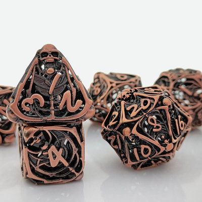 جمجمه فلزی هول کاز مجموعه DND Dungeons And Dragons RPG پولیدرال هول دیجیتال