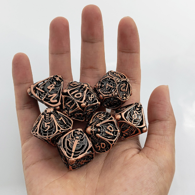 جمجمه فلزی هول کاز مجموعه DND Dungeons And Dragons RPG پولیدرال هول دیجیتال