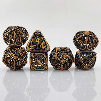 جمجمه فلزی هول کاز مجموعه DND Dungeons And Dragons RPG پولیدرال هول دیجیتال