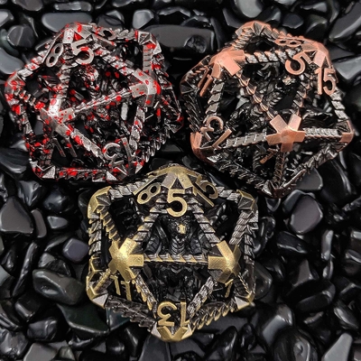 20 طرف فلزی کلو کلو کلو D20 مقیاس بزرگ DND RPG پلیدرال Dungeons And Dragons