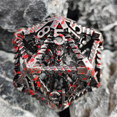 20 طرف فلزی کلو کلو کلو D20 مقیاس بزرگ DND RPG پلیدرال Dungeons And Dragons