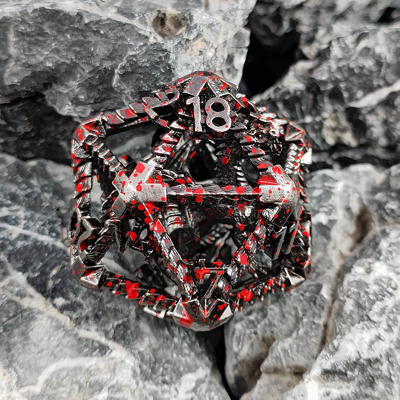 20 طرف فلزی کلو کلو کلو D20 مقیاس بزرگ DND RPG پلیدرال Dungeons And Dragons