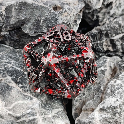 20 طرف فلزی کلو کلو کلو D20 مقیاس بزرگ DND RPG پلیدرال Dungeons And Dragons