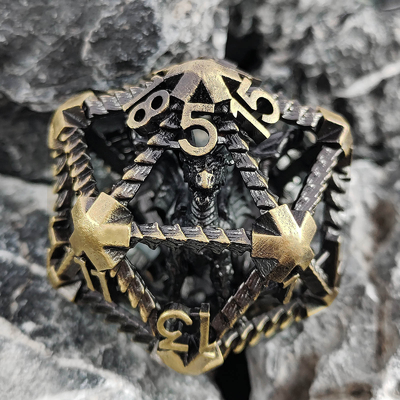 20 طرف فلزی کلو کلو کلو D20 مقیاس بزرگ DND RPG پلیدرال Dungeons And Dragons