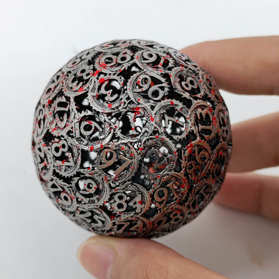 پانلونگ Hollow 100D Metal Dice Set Dungeon And Dragon DND#RPG#COC