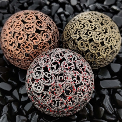 پانلونگ Hollow 100D Metal Dice Set Dungeon And Dragon DND#RPG#COC