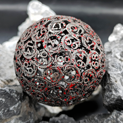 پانلونگ Hollow 100D Metal Dice Set Dungeon And Dragon DND#RPG#COC