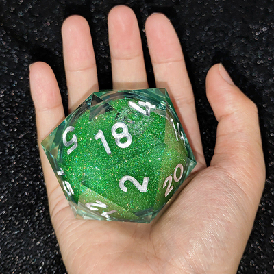 20D Single Resin Running Sand Dice Set Cruzu's Call RPG#DND#Coc بازی های رزین تک بعدی