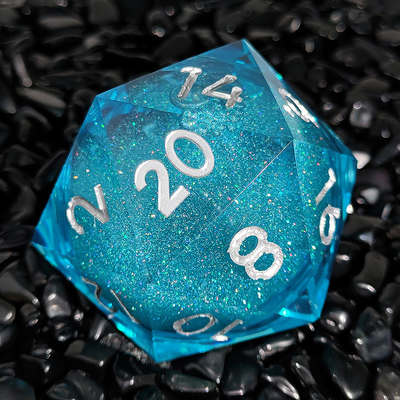 20D Single Resin Running Sand Dice Set Cruzu's Call RPG#DND#Coc بازی های رزین تک بعدی
