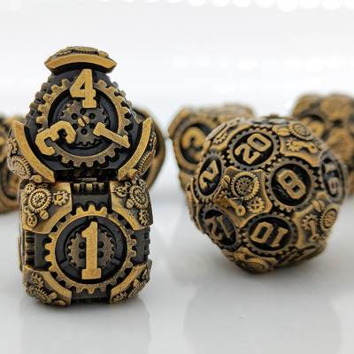 مجموعه تاس های متال گیر DND Dungeons And Dragons TRPG جدول تاس های چندسطحی D6