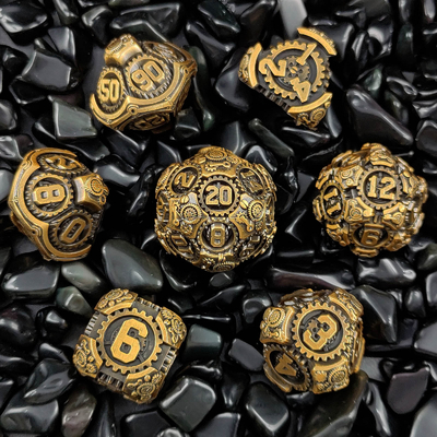 مجموعه تاس های متال گیر DND Dungeons And Dragons TRPG جدول تاس های چندسطحی D6