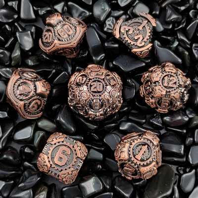 مجموعه تاس های متال گیر DND Dungeons And Dragons TRPG جدول تاس های چندسطحی D6