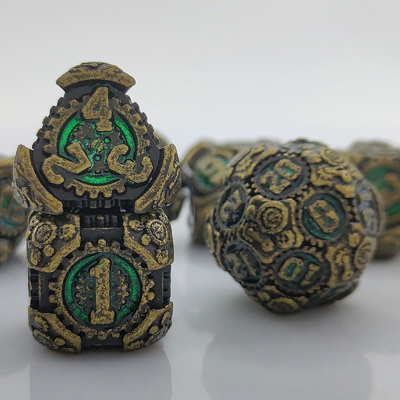 مجموعه تاس های متال گیر DND Dungeons And Dragons TRPG جدول تاس های چندسطحی D6