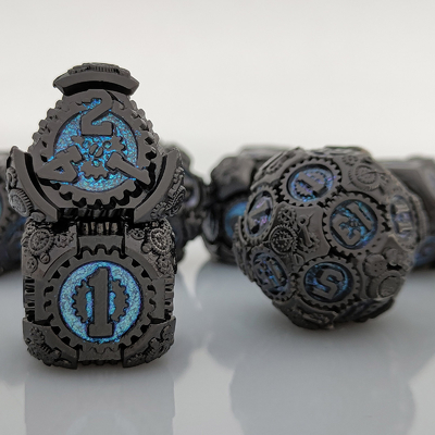 مجموعه تاس های متال گیر DND Dungeons And Dragons TRPG جدول تاس های چندسطحی D6