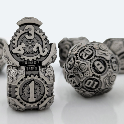 مجموعه تاس های متال گیر DND Dungeons And Dragons TRPG جدول تاس های چندسطحی D6