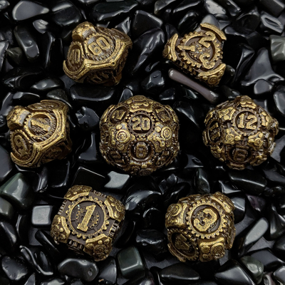 مجموعه تاس های متال گیر DND Dungeons And Dragons TRPG جدول تاس های چندسطحی D6