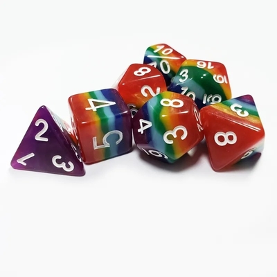 7 لایه رنگین کمان دست ساز رزین کاز Crusson And Dungeon DND#RPG