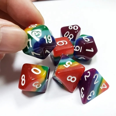 7 لایه رنگین کمان دست ساز رزین کاز Crusson And Dungeon DND#RPG