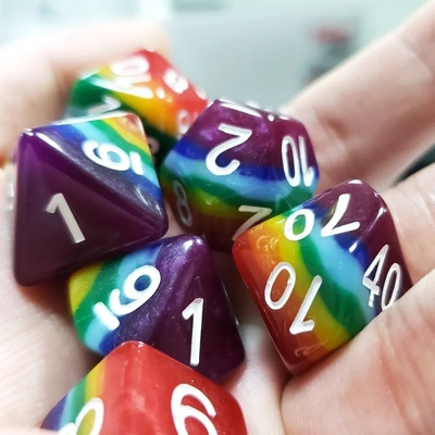 7 لایه رنگین کمان دست ساز رزین کاز Crusson And Dungeon DND#RPG