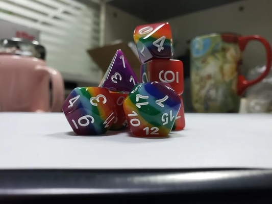 7 لایه رنگین کمان دست ساز رزین کاز Crusson And Dungeon DND#RPG