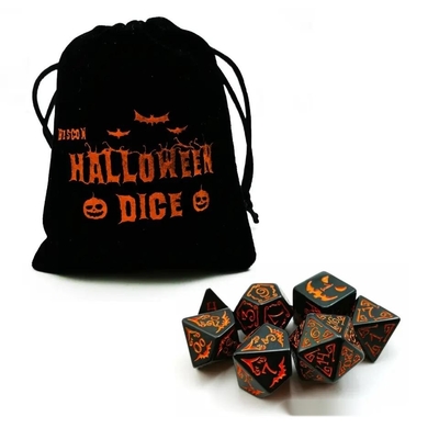 پکیج پکیج رزین پلی مدیا 7PCS RPG پکیج D4 D6 D8 D10 D12 D20 D20