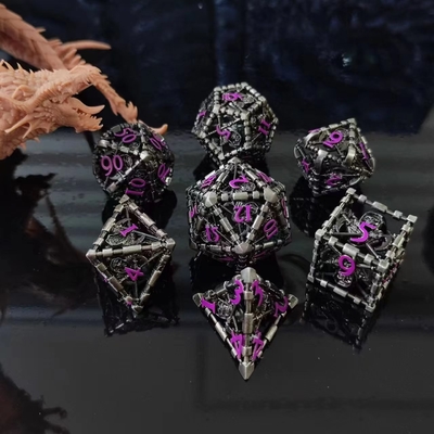 Antique Hollow Metal Dice Suite Dragon And Underground City Board Game DND RPG بازی های تخته ای DND