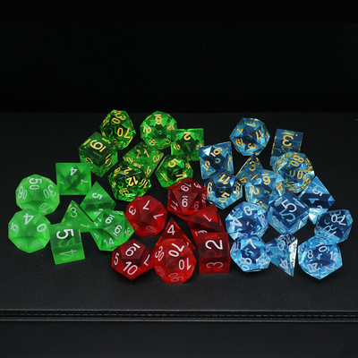 مواد رزین چند رنگی مجموعه کاشی#Rpg#Dnd#Coc شفاف